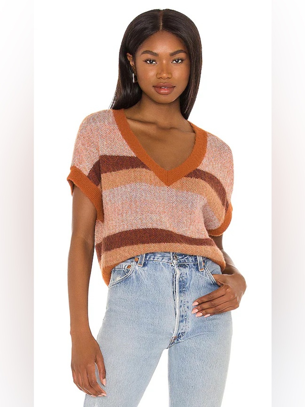 Free People Through The Motions Knit Sweater Vest - Small